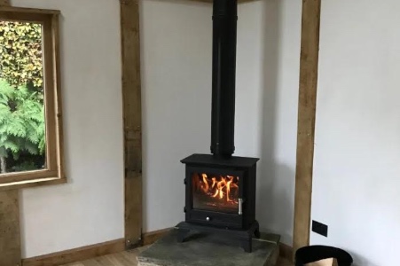 Wood burner with Twin wall