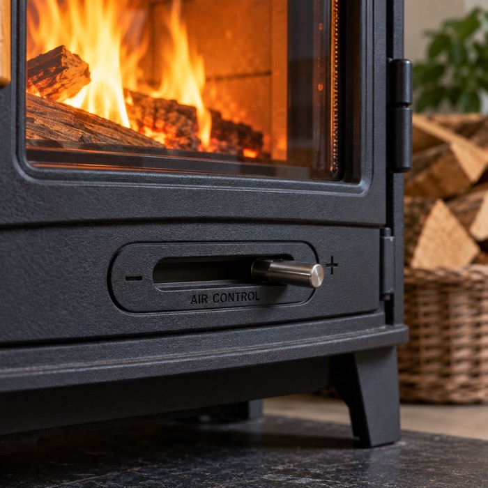 Wood Burning Stove Air Control