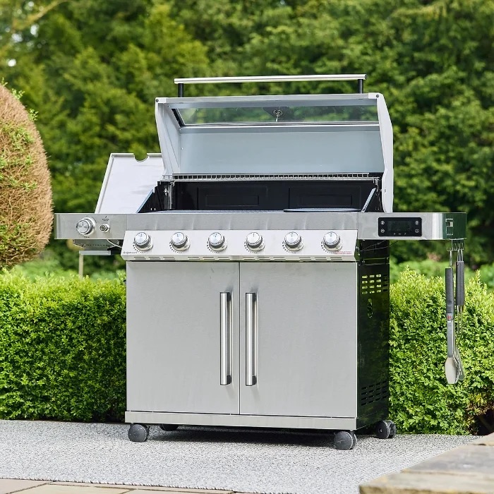 Grillstream Gourmet 4 Burner Hybrid Gas & Charcoal BBQ